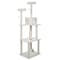 Pet Adobe Pet Adobe Cat Tree House- Multi-Level, Scratching Posts, Condo, Perches & Toys- 6-Feet Tall (Ivory) 618702CLZ - alternate 5